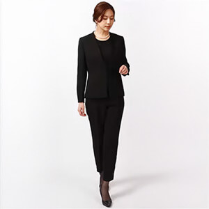 ノーカラーフリルボウタイワンピース【サマーフォーマル】(STOP2A2407)